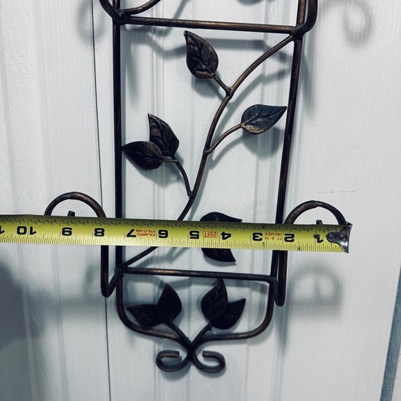 Vintage Plate Rack Wall Mount 2 Plate Antique Bronze - Picture 4 of 6